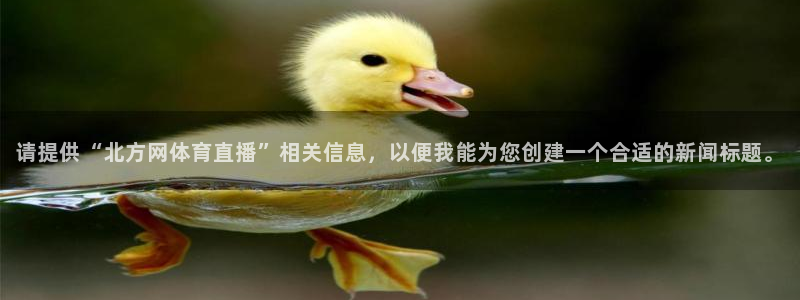 劲爆体育免费直播：请提供“北方网体育直播”相关信息，以便我能为您创建一个合适的新闻标题。